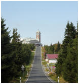 Der letzte Aufschwung der Fichtelbergstrae vor dem Gipfel (Aufnahme vom 2.8.2018)