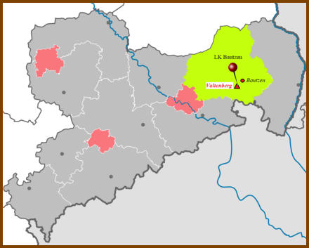 Lage des Berges im Landkreis