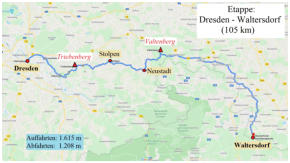 Die 3. Etappe der Sachsentour