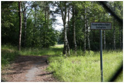 Blick durch den Maschendrahtzaun