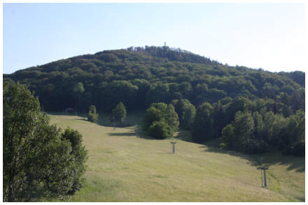 Blick auf die Lausche von der Sonnebergbaude aus