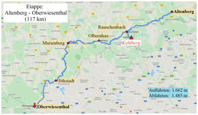 Die 6. Etappe der Sachsentour