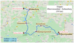 Die 7. Etappe der Sachsentour