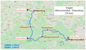 Die 7. Etappe der Sachsentour