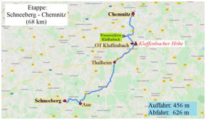 Die 8. Etappe der Sachsentour